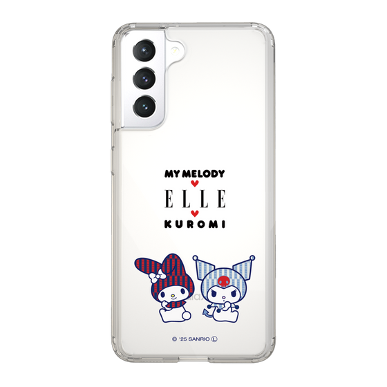 スリムプロテクションケース［ ELLE×マイメロディ＆クロミ - トリコロールカラーグラフィック8 ］
