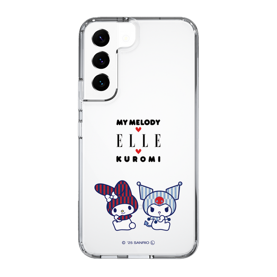 スリムプロテクションケース［ ELLE×マイメロディ＆クロミ - トリコロールカラーグラフィック8 ］