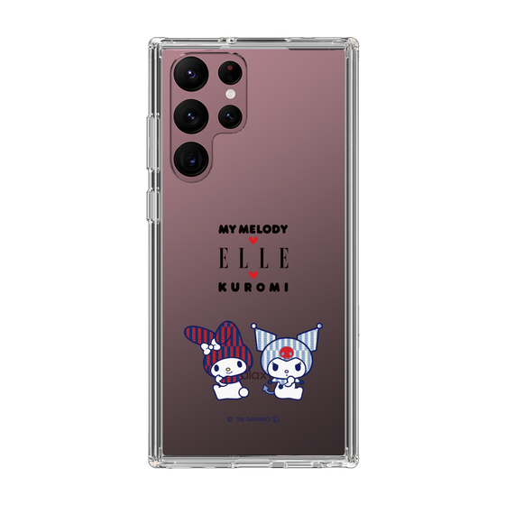 スリムプロテクションケース［ ELLE×マイメロディ＆クロミ - トリコロールカラーグラフィック8 ］