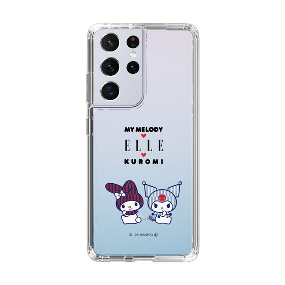 スリムプロテクションケース［ ELLE×マイメロディ＆クロミ - トリコロールカラーグラフィック8 ］
