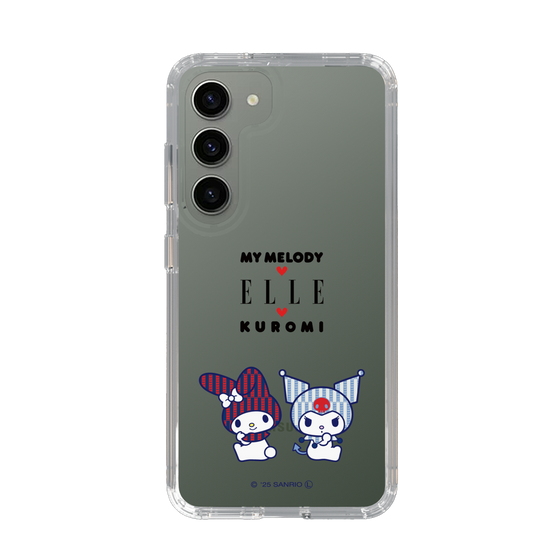 スリムプロテクションケース［ ELLE×マイメロディ＆クロミ - トリコロールカラーグラフィック8 ］