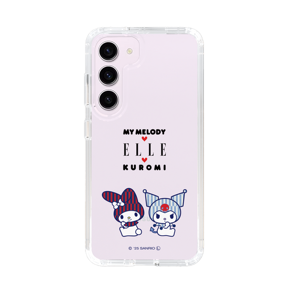 スリムプロテクションケース［ ELLE×マイメロディ＆クロミ - トリコロールカラーグラフィック8 ］