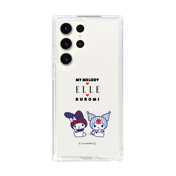 スリムプロテクションケース［ ELLE×マイメロディ＆クロミ - トリコロールカラーグラフィック8 ］