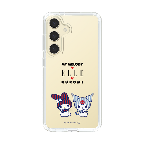 スリムプロテクションケース［ ELLE×マイメロディ＆クロミ - トリコロールカラーグラフィック8 ］