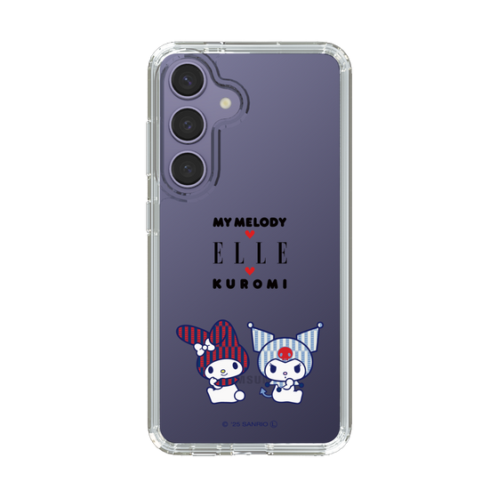 スリムプロテクションケース［ ELLE×マイメロディ＆クロミ - トリコロールカラーグラフィック8 ］