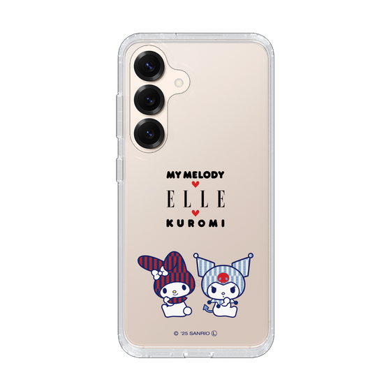 スリムプロテクションケース［ ELLE×マイメロディ＆クロミ - トリコロールカラーグラフィック8 ］