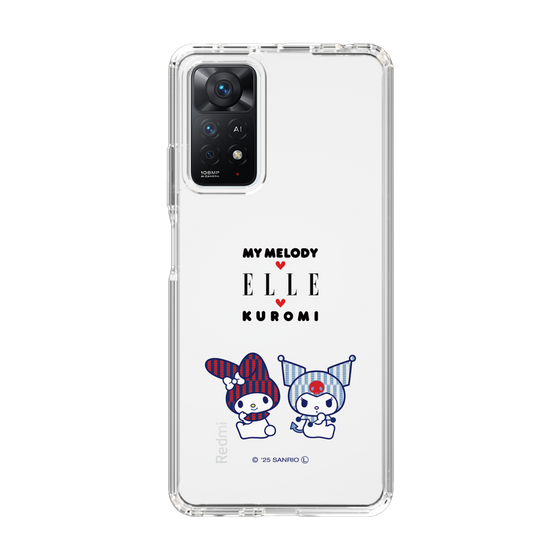 スリムプロテクションケース［ ELLE×マイメロディ＆クロミ - トリコロールカラーグラフィック8 ］