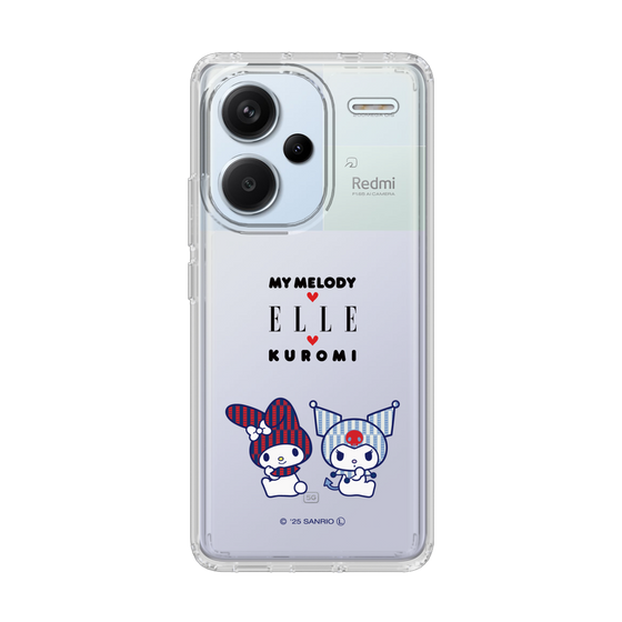 スリムプロテクションケース［ ELLE×マイメロディ＆クロミ - トリコロールカラーグラフィック8 ］