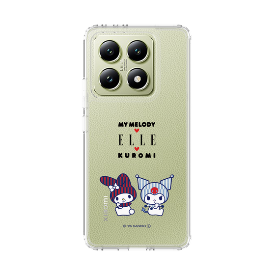 スリムプロテクションケース［ ELLE×マイメロディ＆クロミ - トリコロールカラーグラフィック8 ］