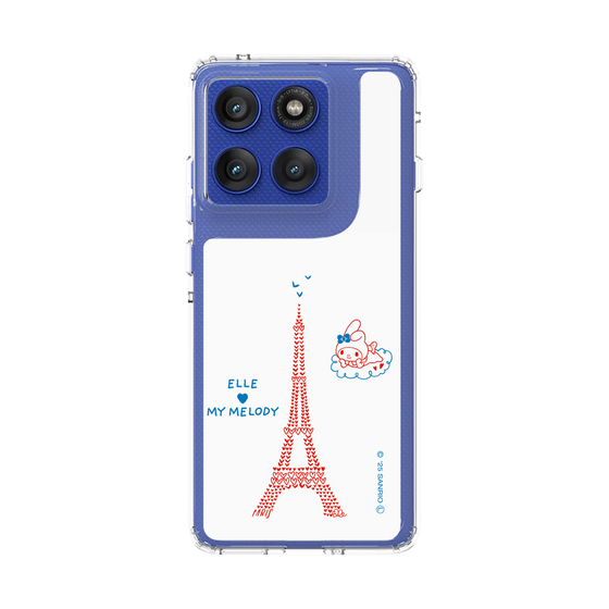 スリムプロテクションケース［ ELLE×マイメロディ＆クロミ - ハートのタワー - ホワイト ］