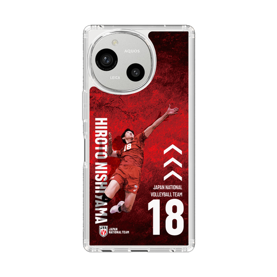 スリムプロテクションケース［ バレーボール男子日本代表(2025)- 肖像 #18 NISHIYAMA ］