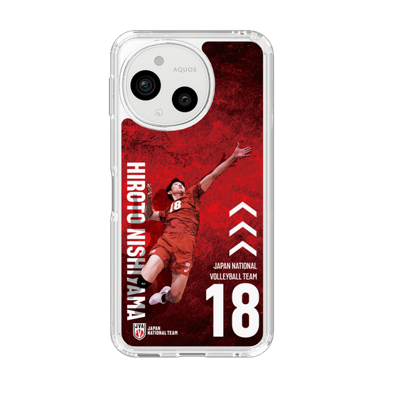 スリムプロテクションケース［ バレーボール男子日本代表(2025)- 肖像 #18 NISHIYAMA ］