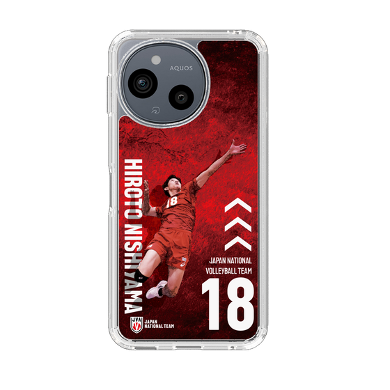 スリムプロテクションケース［ バレーボール男子日本代表(2025)- 肖像 #18 NISHIYAMA ］