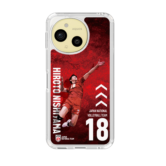 スリムプロテクションケース［ バレーボール男子日本代表(2025)- 肖像 #18 NISHIYAMA ］