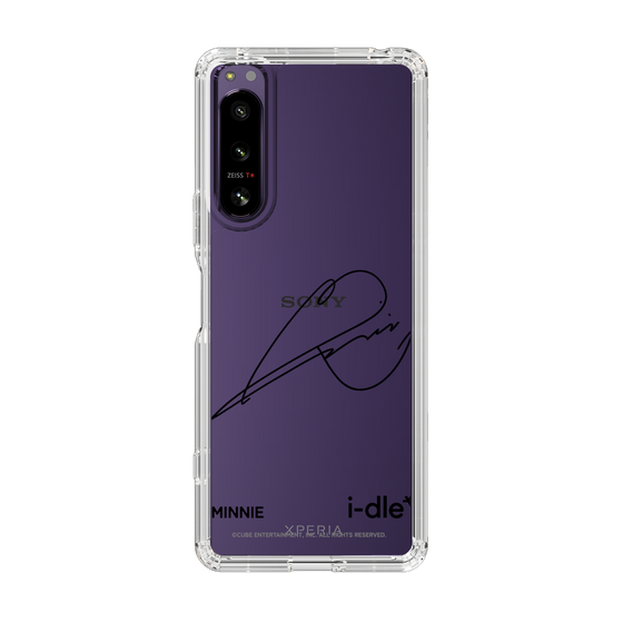 スリムプロテクションケース［ 2025 i-dle first japan tour - 手書きサイン - MINNIE ］