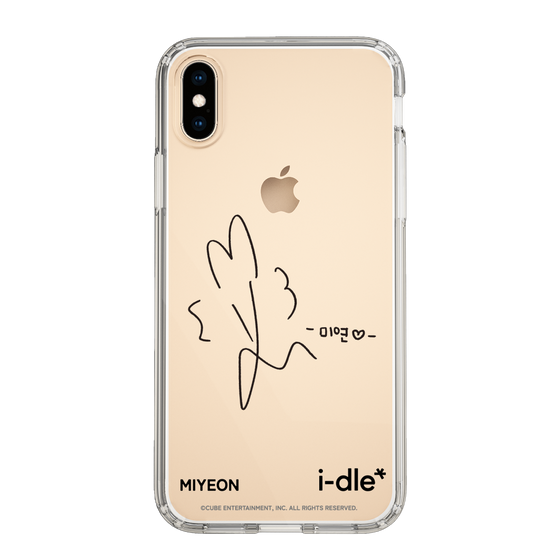 スリムプロテクションケース［ 2025 i-dle first japan tour - 手書きサイン - MIYEON ］