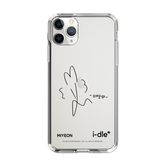 スリムプロテクションケース［ 2025 i-dle first japan tour - 手書きサイン - MIYEON ］