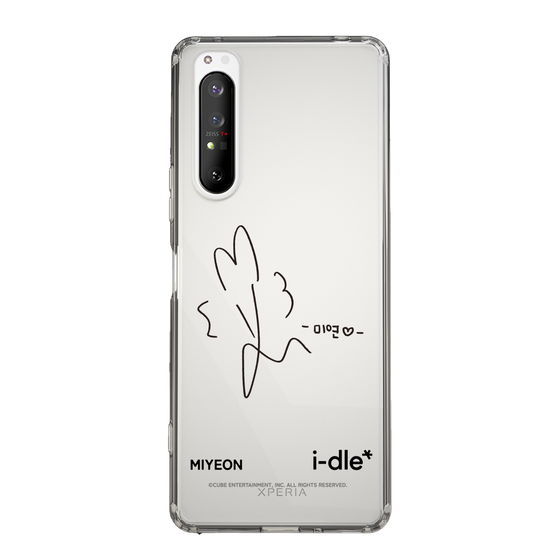 スリムプロテクションケース［ 2025 i-dle first japan tour - 手書きサイン - MIYEON ］
