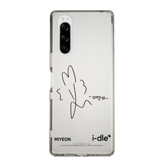 スリムプロテクションケース［ 2025 i-dle first japan tour - 手書きサイン - MIYEON ］