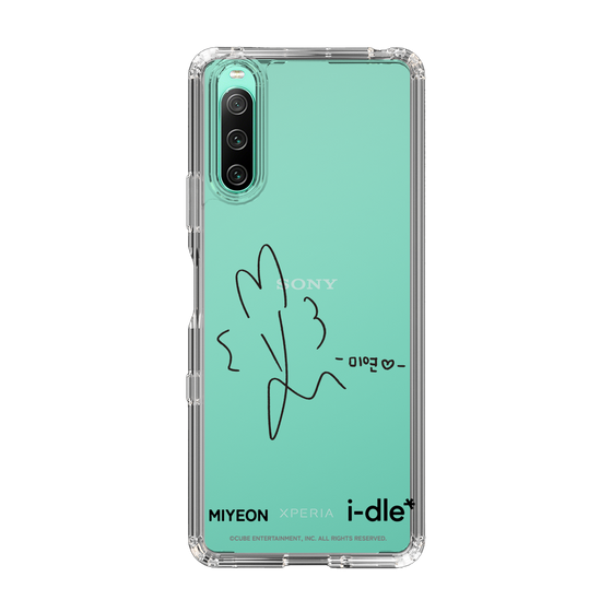 スリムプロテクションケース［ 2025 i-dle first japan tour - 手書きサイン - MIYEON ］