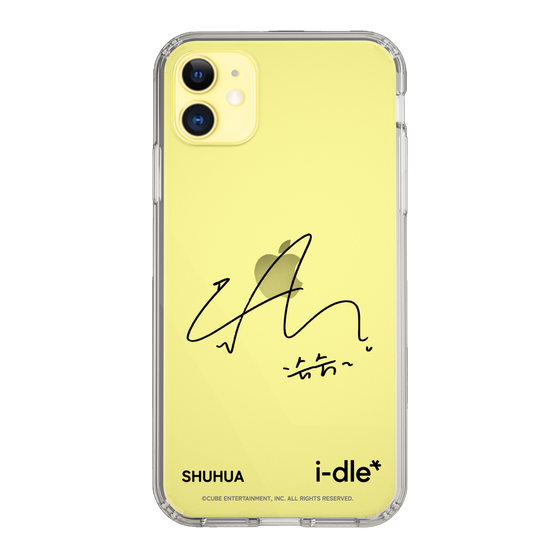 スリムプロテクションケース［ 2025 i-dle first japan tour - 手書きサイン - SHUHUA ］