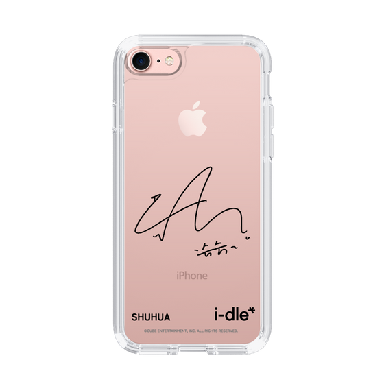スリムプロテクションケース［ 2025 i-dle first japan tour - 手書きサイン - SHUHUA ］
