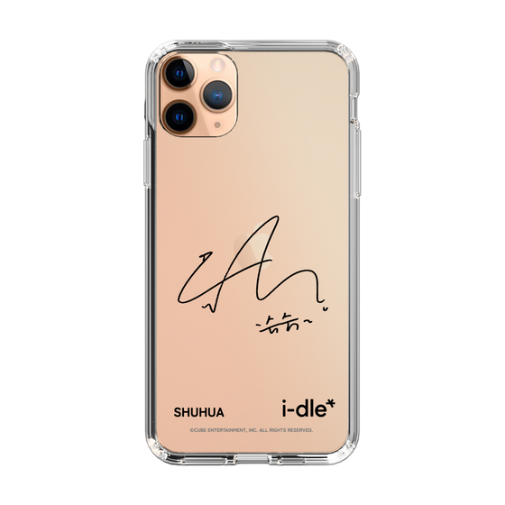 スリムプロテクションケース［ 2025 i-dle first japan tour - 手書きサイン - SHUHUA ］