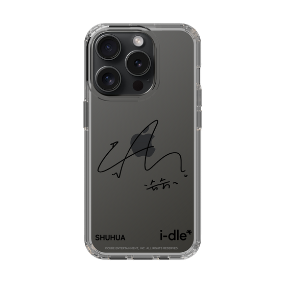 スリムプロテクションケース［ 2025 i-dle first japan tour - 手書きサイン - SHUHUA ］