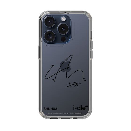 スリムプロテクションケース［ 2025 i-dle first japan tour - 手書きサイン - SHUHUA ］