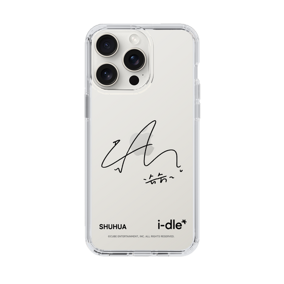 スリムプロテクションケース［ 2025 i-dle first japan tour - 手書きサイン - SHUHUA ］