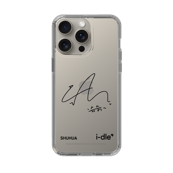 スリムプロテクションケース［ 2025 i-dle first japan tour - 手書きサイン - SHUHUA ］
