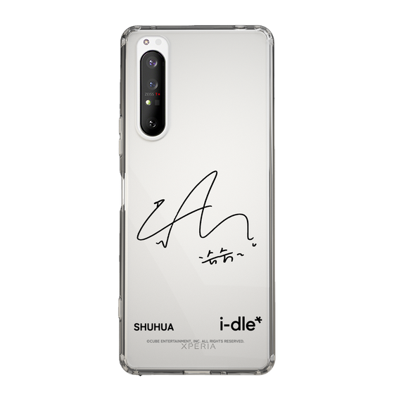 スリムプロテクションケース［ 2025 i-dle first japan tour - 手書きサイン - SHUHUA ］