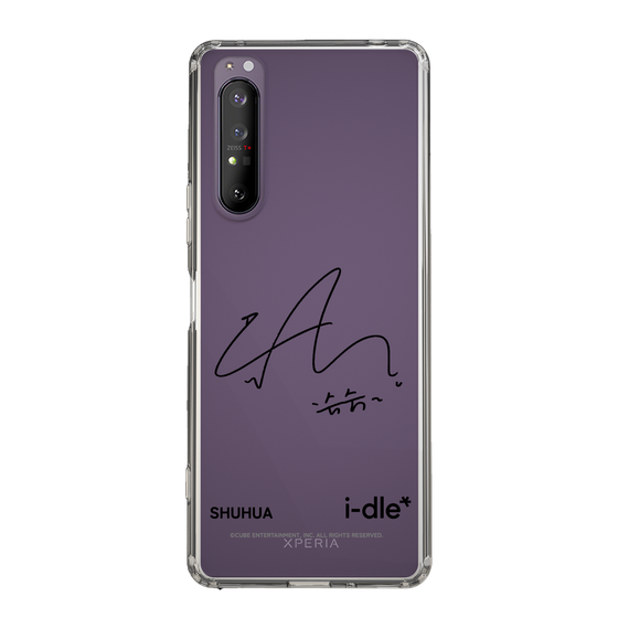 スリムプロテクションケース［ 2025 i-dle first japan tour - 手書きサイン - SHUHUA ］