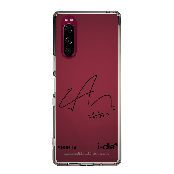 スリムプロテクションケース［ 2025 i-dle first japan tour - 手書きサイン - SHUHUA ］