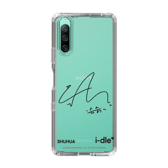 スリムプロテクションケース［ 2025 i-dle first japan tour - 手書きサイン - SHUHUA ］