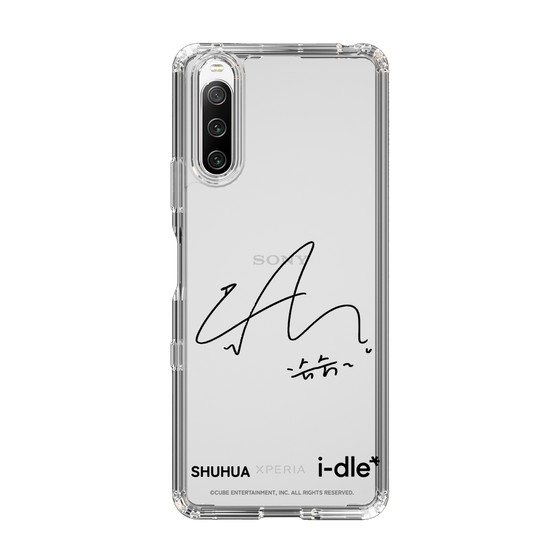 スリムプロテクションケース［ 2025 i-dle first japan tour - 手書きサイン - SHUHUA ］