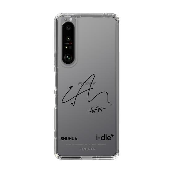 スリムプロテクションケース［ 2025 i-dle first japan tour - 手書きサイン - SHUHUA ］