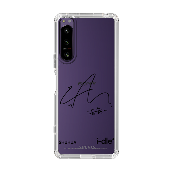 スリムプロテクションケース［ 2025 i-dle first japan tour - 手書きサイン - SHUHUA ］