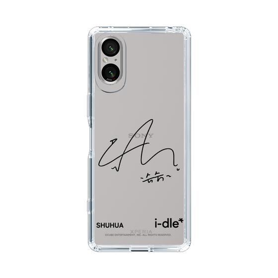 スリムプロテクションケース［ 2025 i-dle first japan tour - 手書きサイン - SHUHUA ］