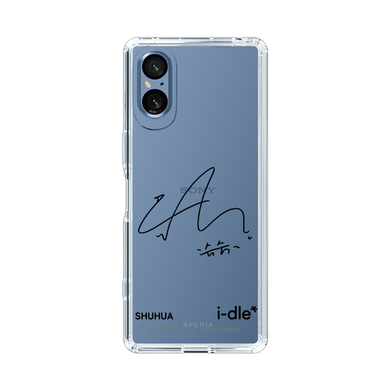スリムプロテクションケース［ 2025 i-dle first japan tour - 手書きサイン - SHUHUA ］