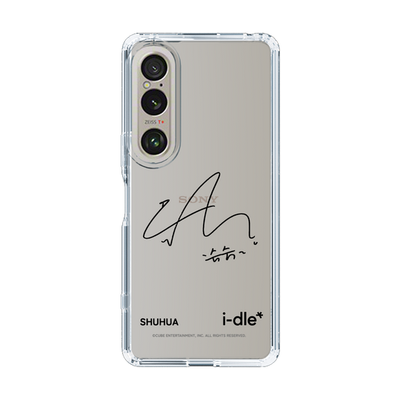 スリムプロテクションケース［ 2025 i-dle first japan tour - 手書きサイン - SHUHUA ］