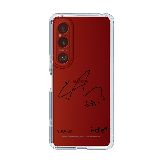 スリムプロテクションケース［ 2025 i-dle first japan tour - 手書きサイン - SHUHUA ］