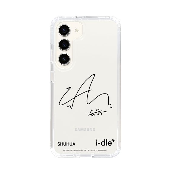 スリムプロテクションケース［ 2025 i-dle first japan tour - 手書きサイン - SHUHUA ］