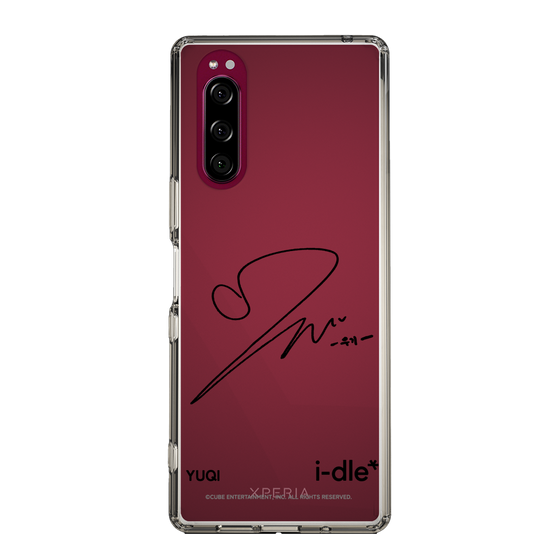 スリムプロテクションケース［ 2025 i-dle first japan tour - 手書きサイン - YUQI ］
