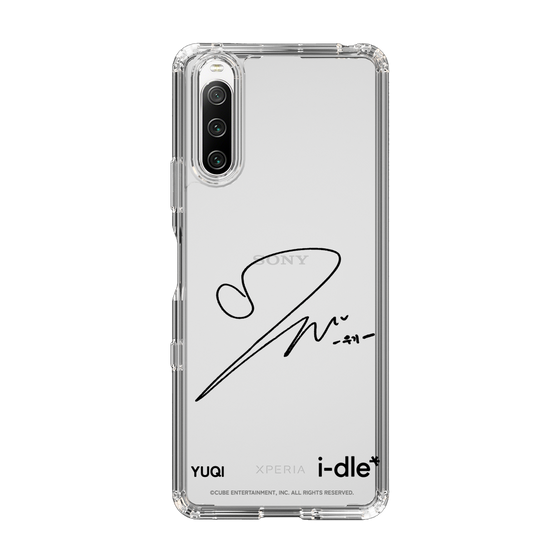 スリムプロテクションケース［ 2025 i-dle first japan tour - 手書きサイン - YUQI ］