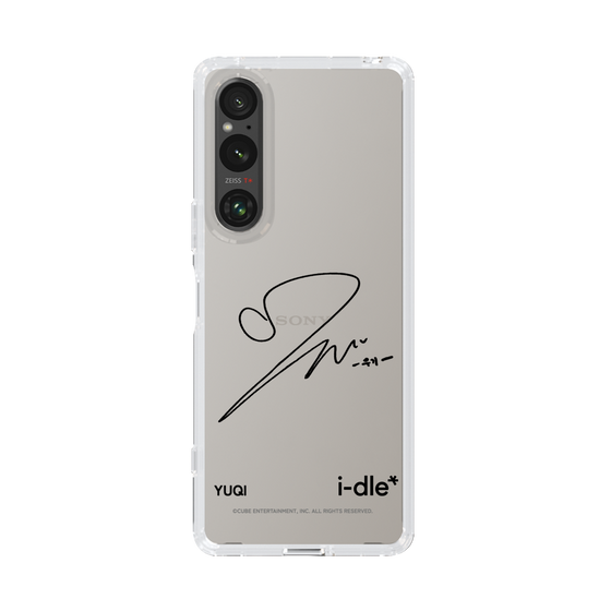 スリムプロテクションケース［ 2025 i-dle first japan tour - 手書きサイン - YUQI ］