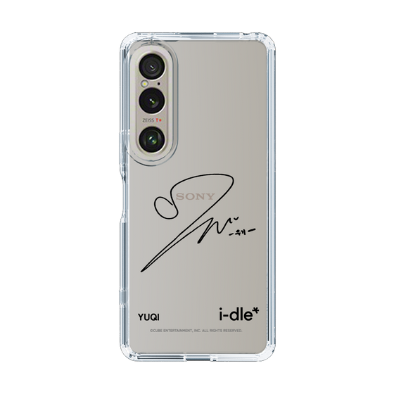 スリムプロテクションケース［ 2025 i-dle first japan tour - 手書きサイン - YUQI ］