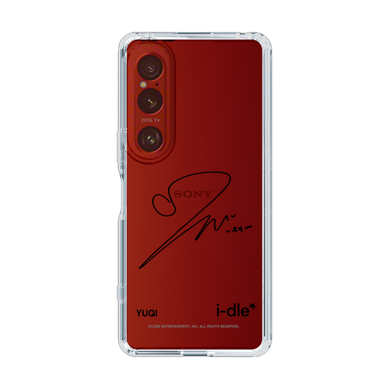 スリムプロテクションケース［ 2025 i-dle first japan tour - 手書きサイン - YUQI ］