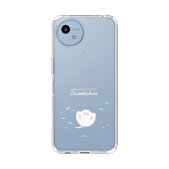 スリムプロテクションケース［ つぶらな瞳の仲間達 - つぶらな瞳の水族館 - えい ］