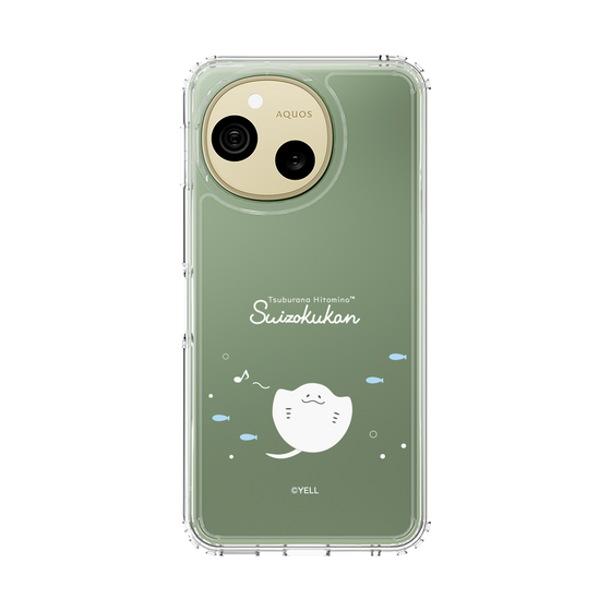 スリムプロテクションケース［ つぶらな瞳の仲間達 - つぶらな瞳の水族館 - えい ］